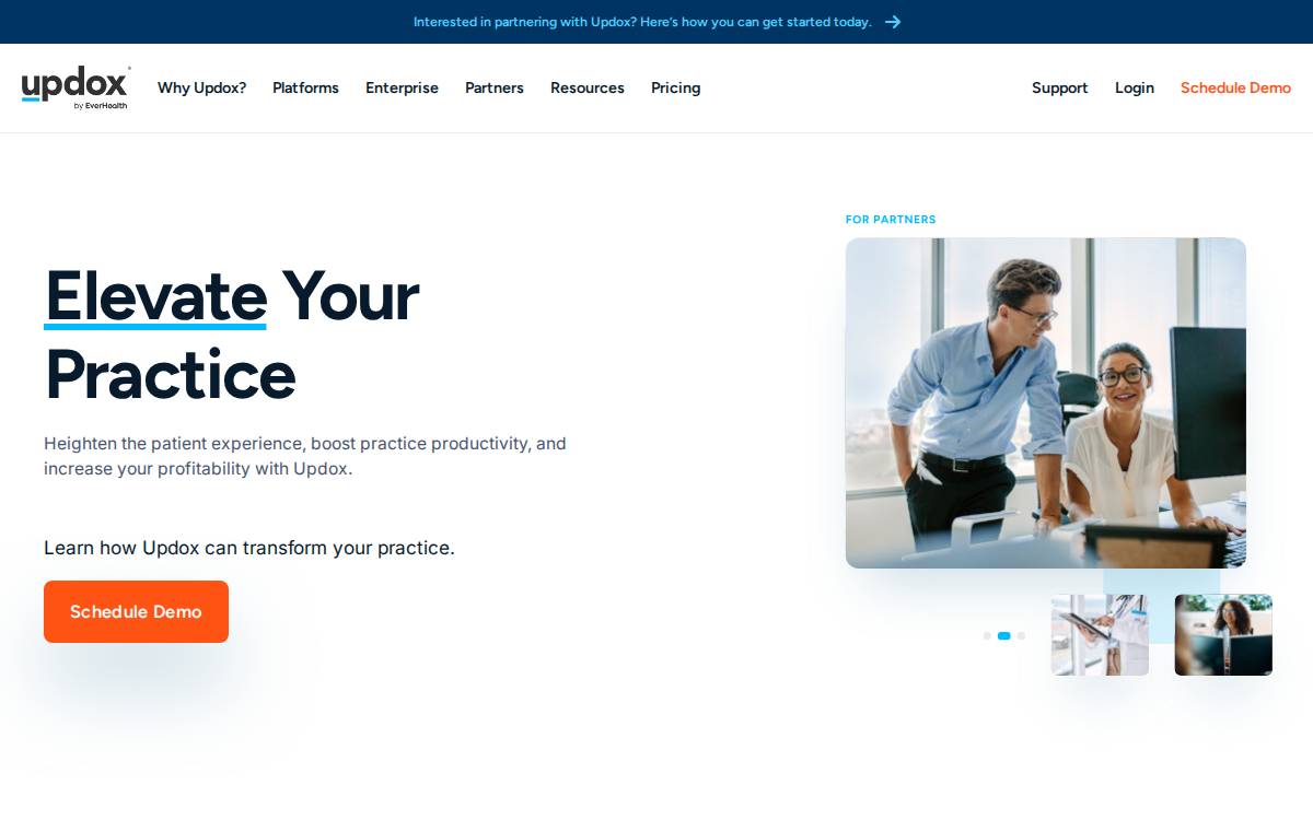 Updox website preview