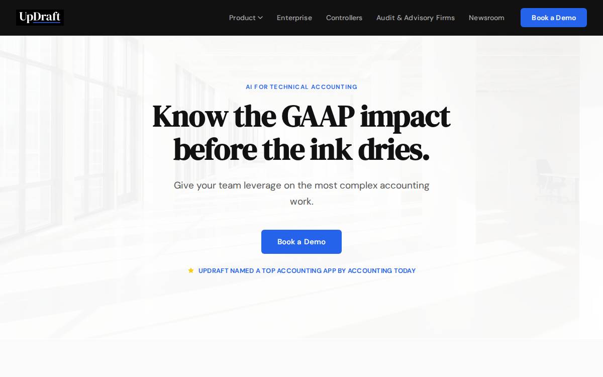 UpDraft website preview