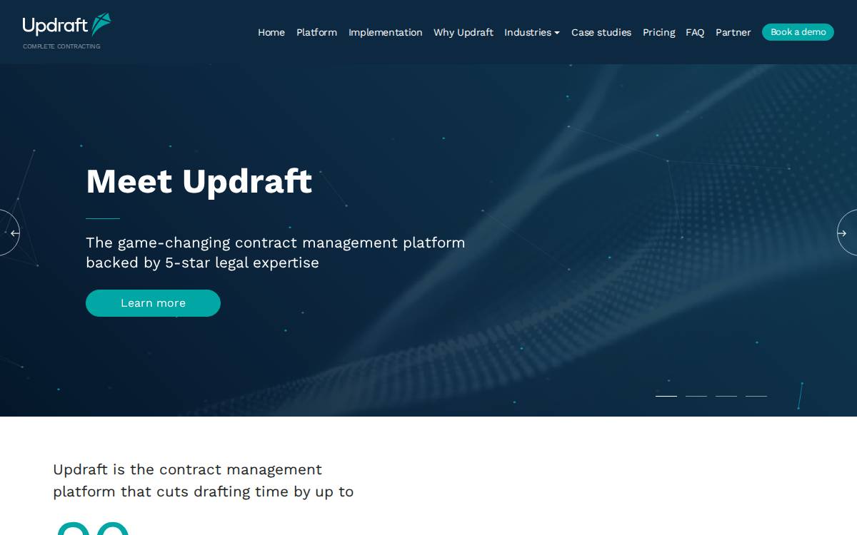 UpDraft website preview