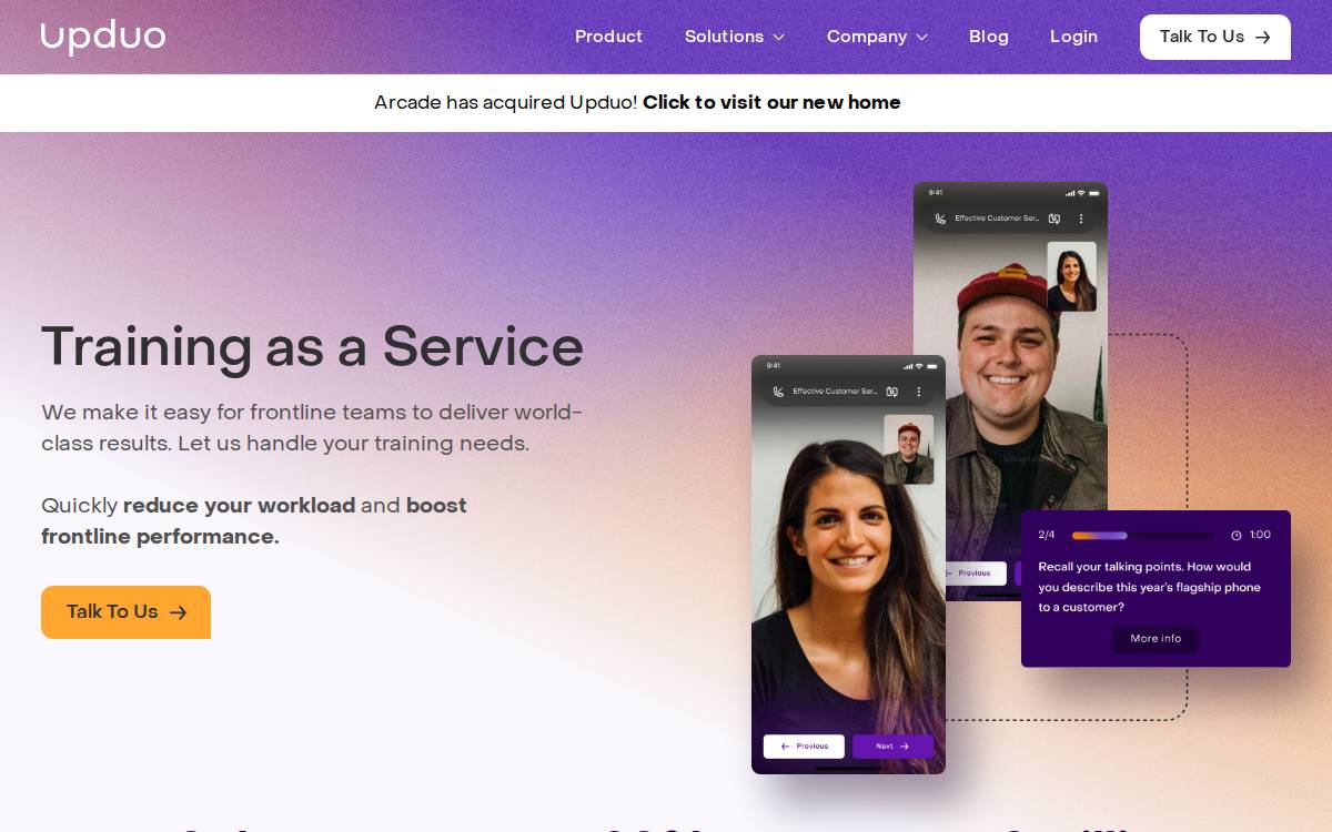 Upduo website preview