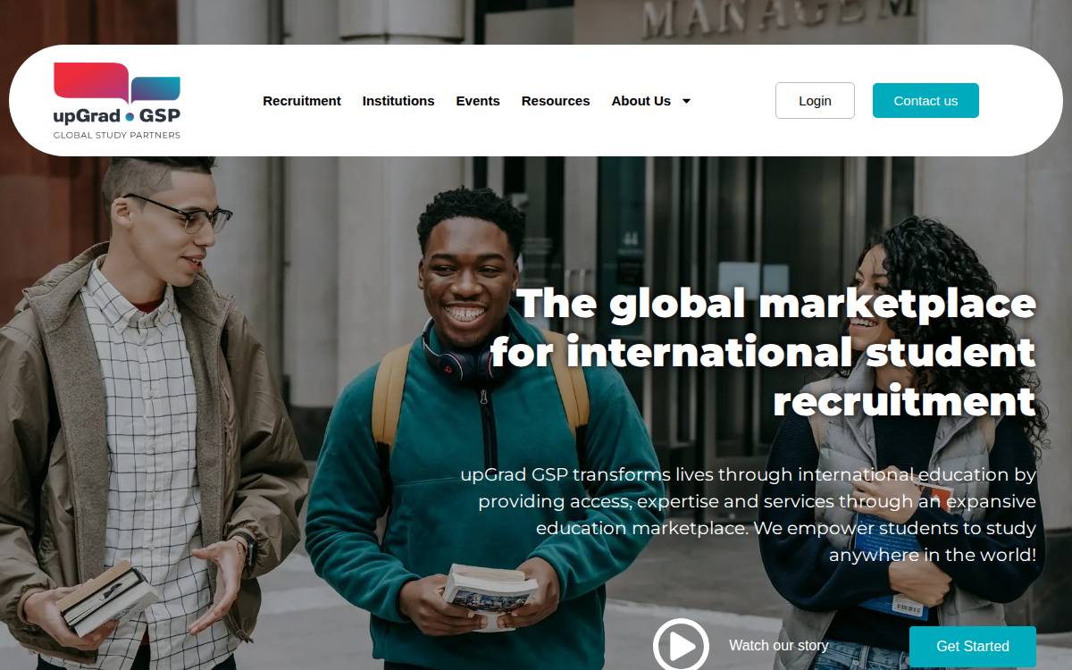 upGrad GSP website preview