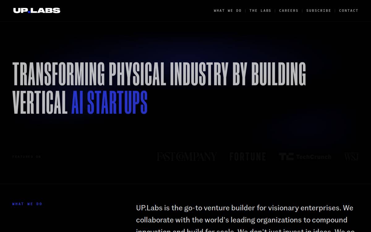 UpLabs website preview