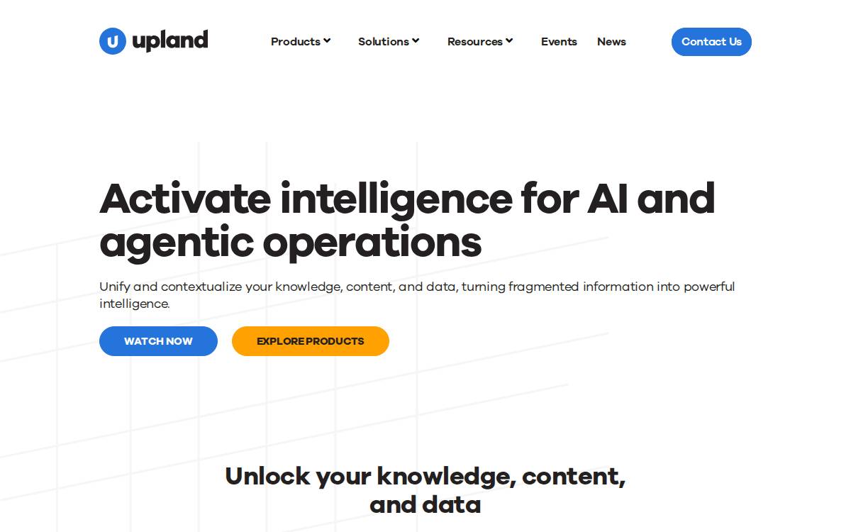 Upland website preview