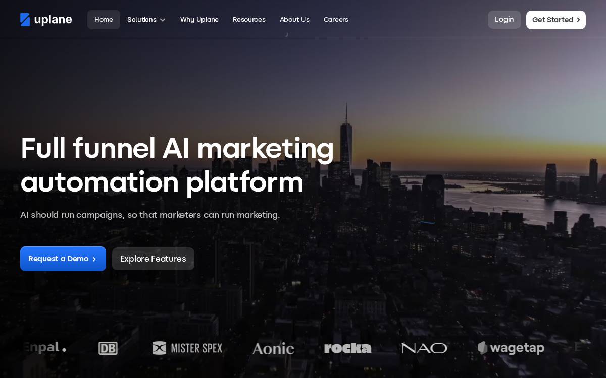 Uplane website preview