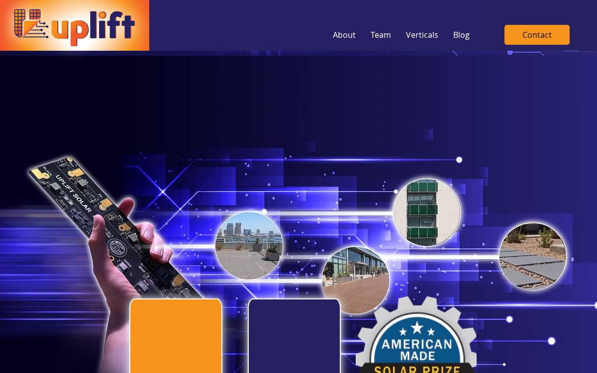 Uplift Solar website preview