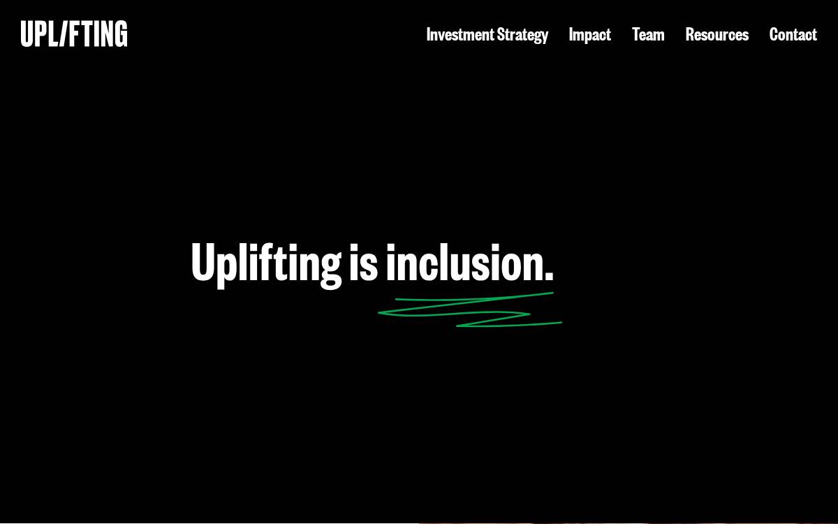 Uplifting Capital website preview