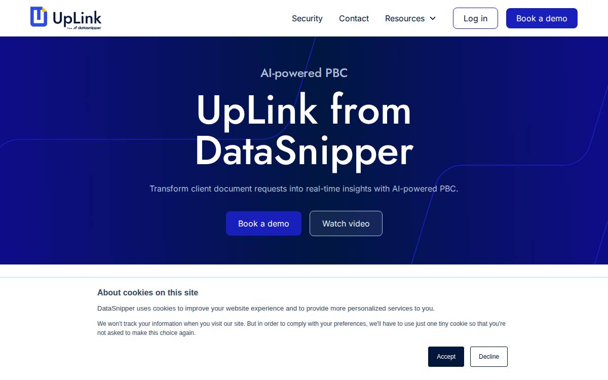 UpLink website preview
