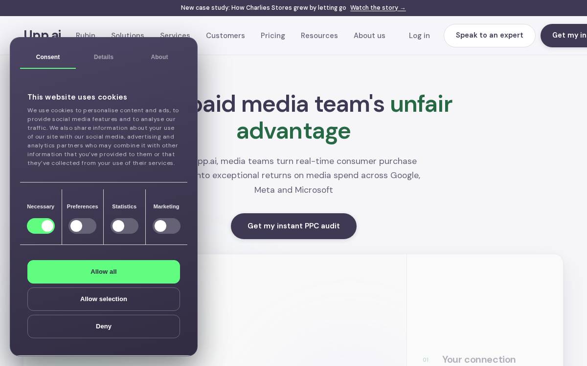 Upp website preview