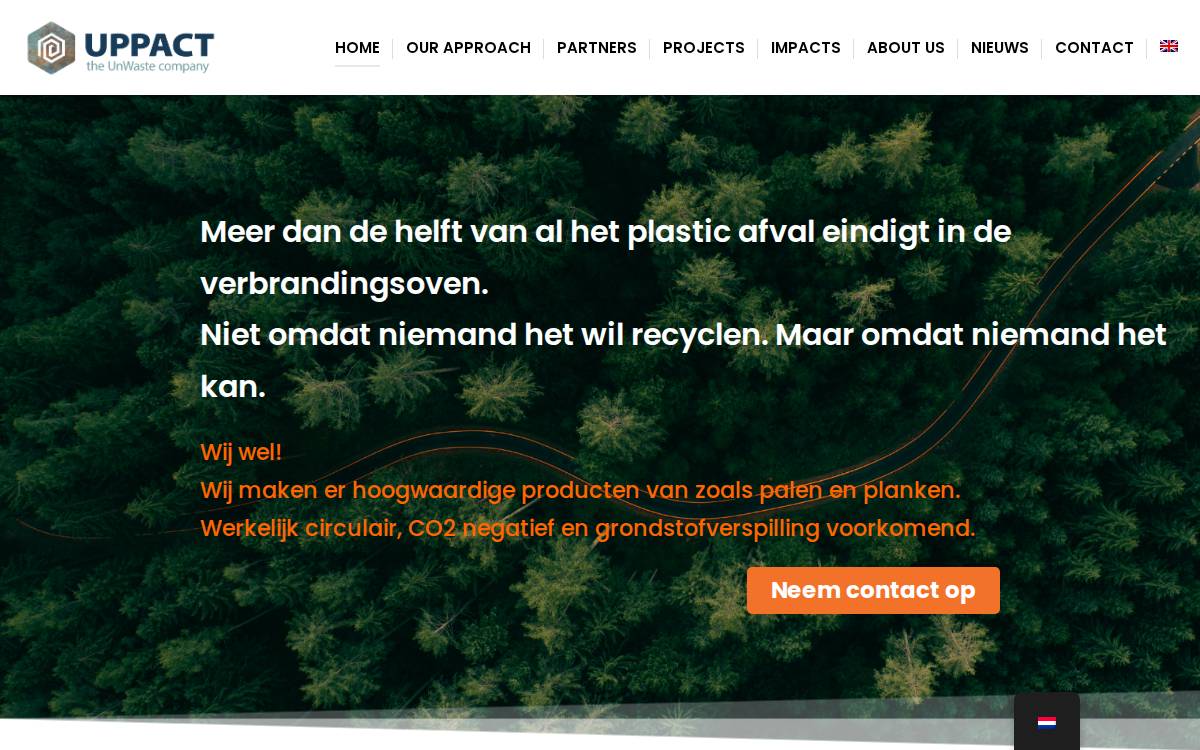 UPPACT website preview