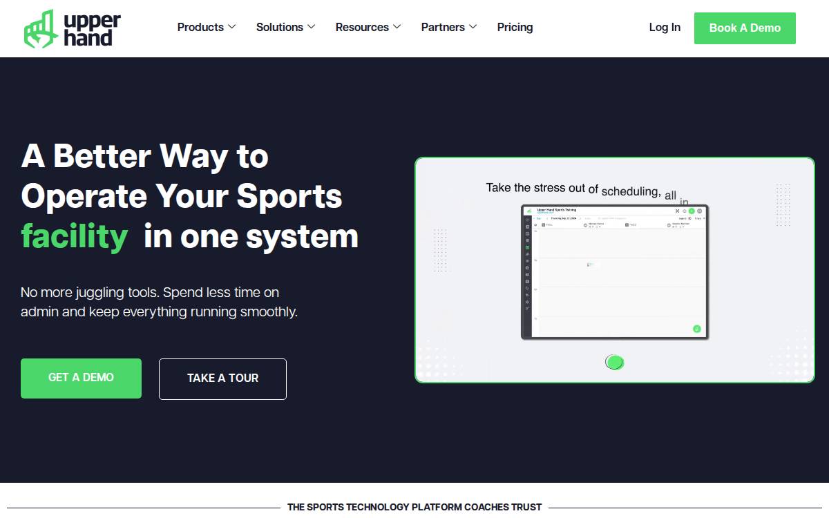 Upper Hand website preview