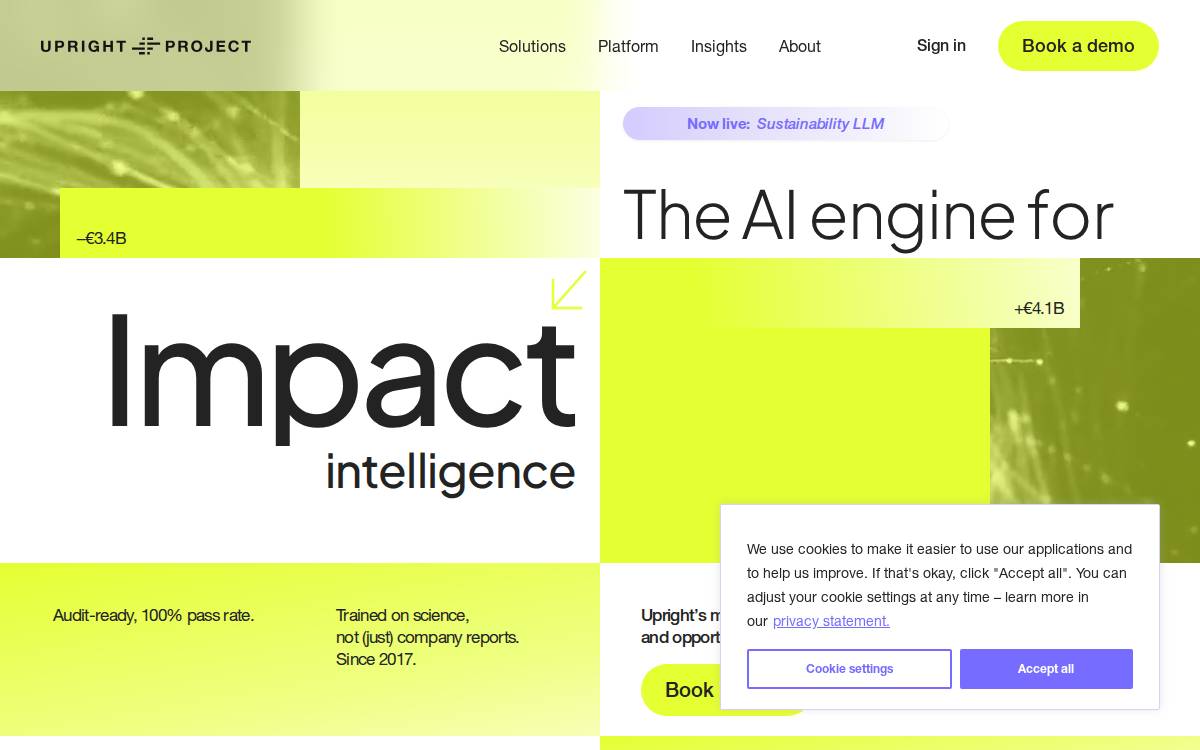 Upright Model website preview