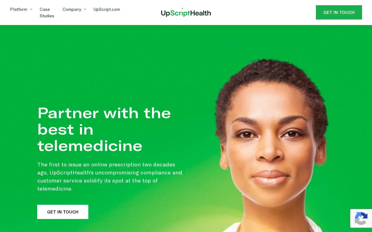 Upscripthealth website preview