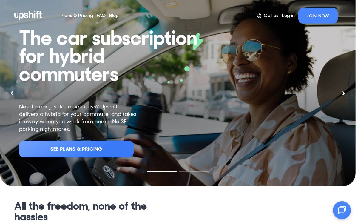 Upshift website preview