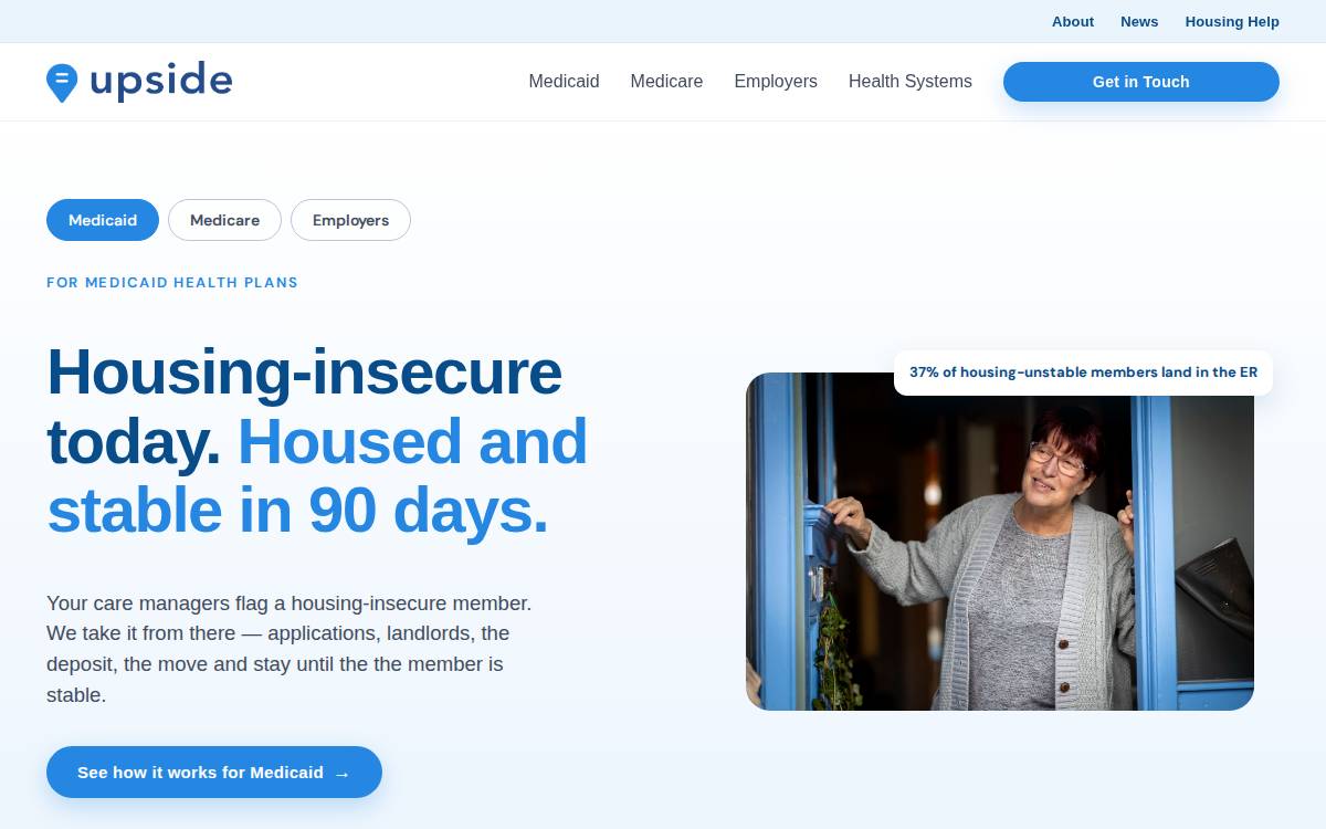 UpsideHoM website preview