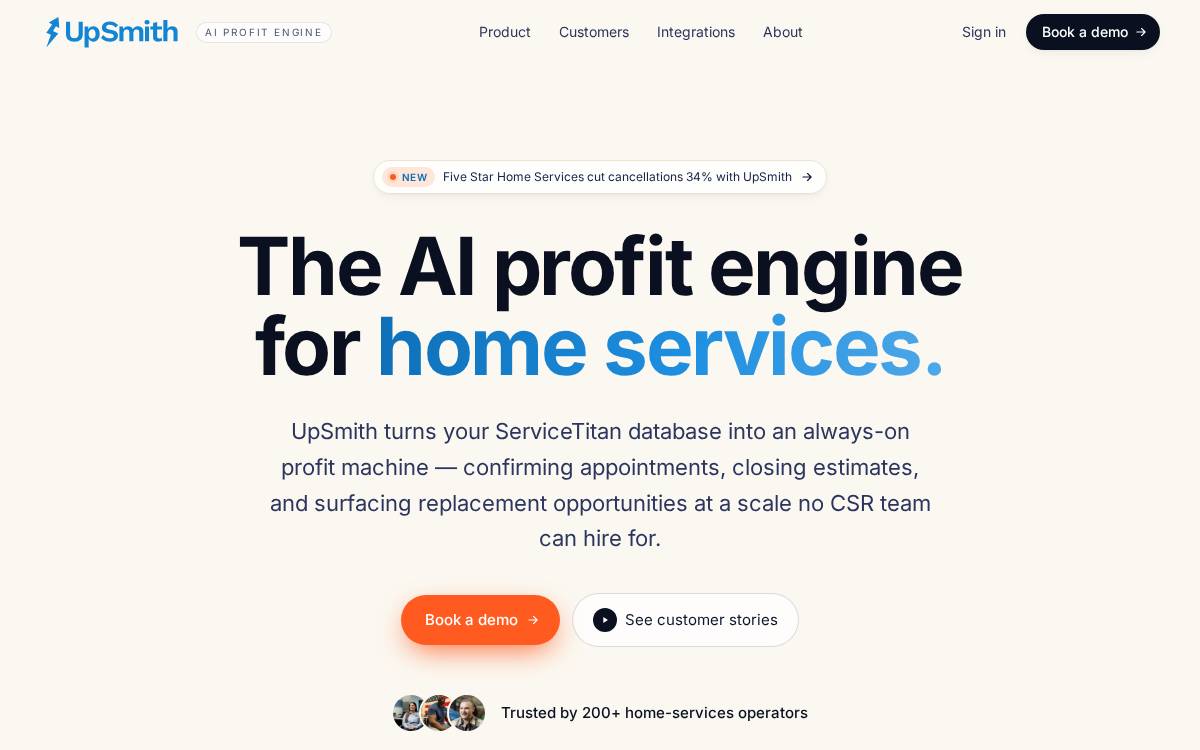 UpSmith website preview