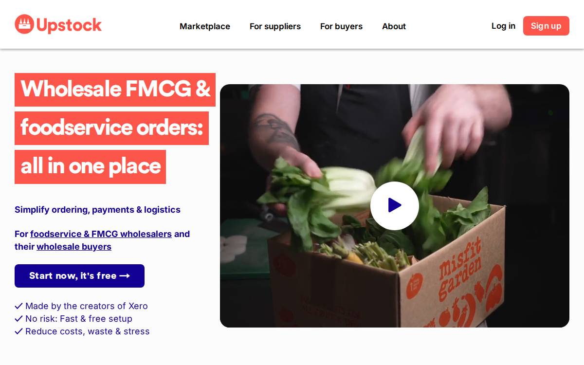 Upstock website preview
