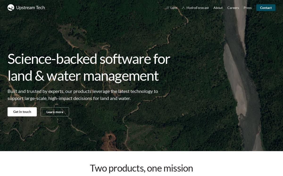 Upstream website preview