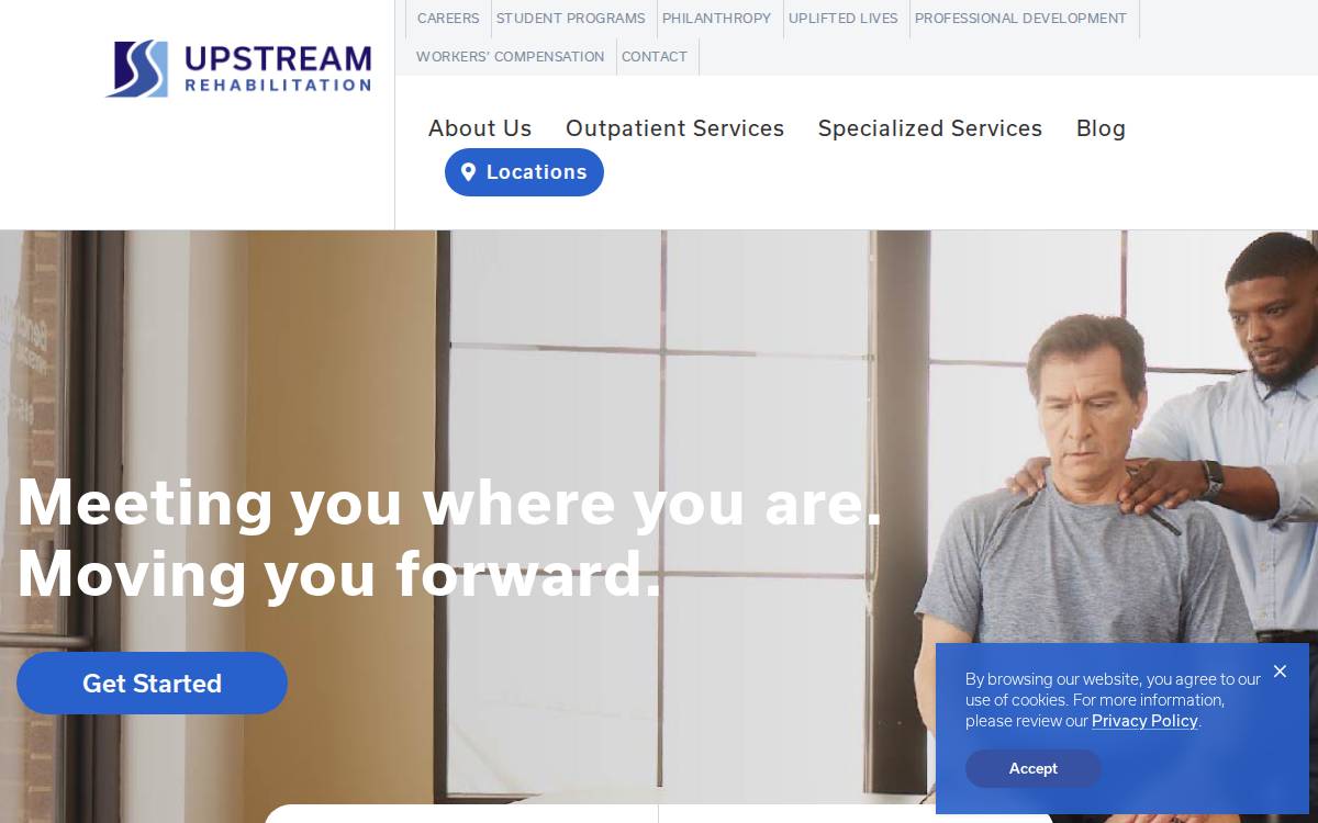 Upstreamrehabilitation website preview