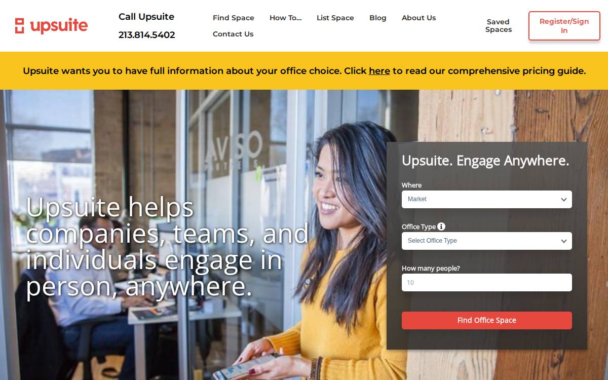 Upsuite website preview