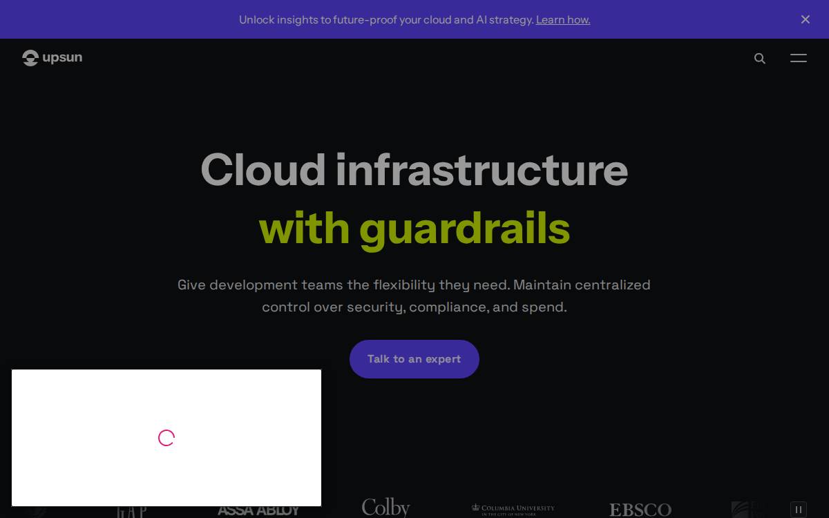 Upsun website preview
