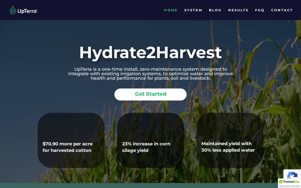 Upterra website preview