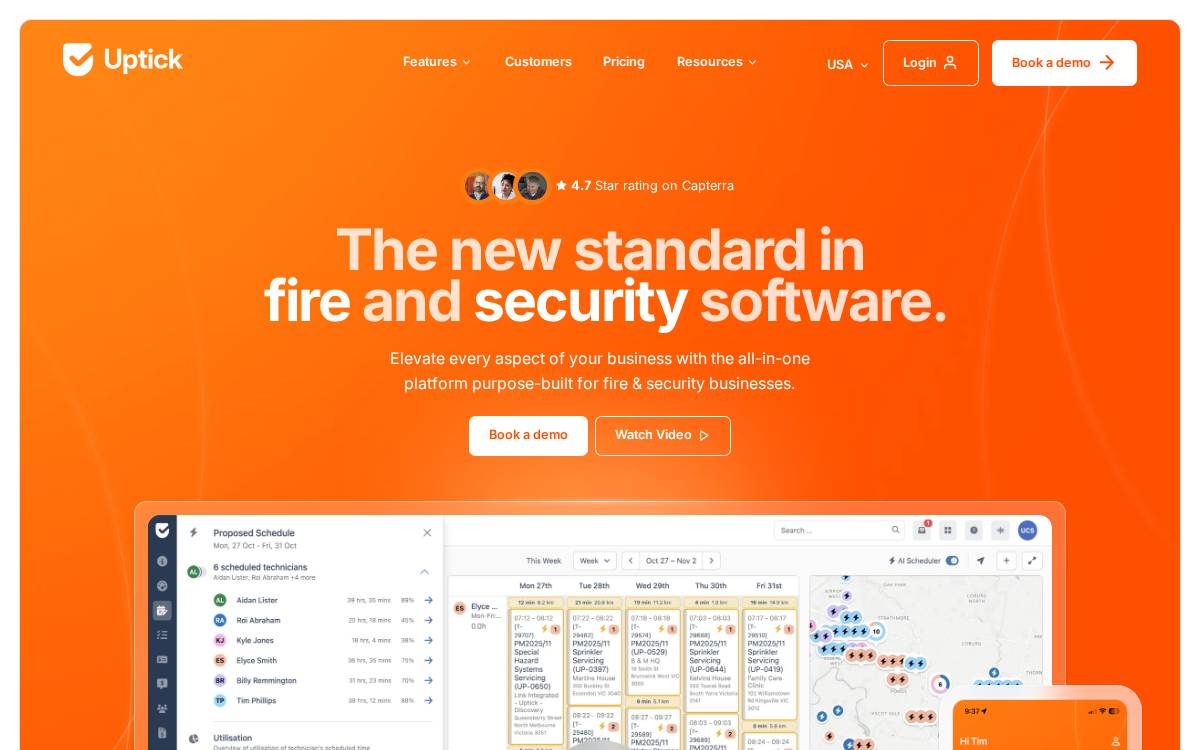 Uptick website preview
