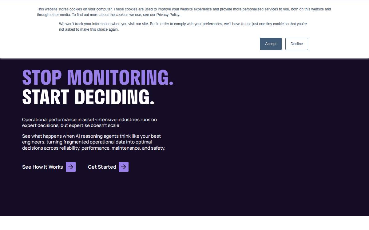 UptimeAI website preview