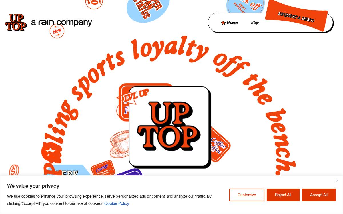 Uptop website preview
