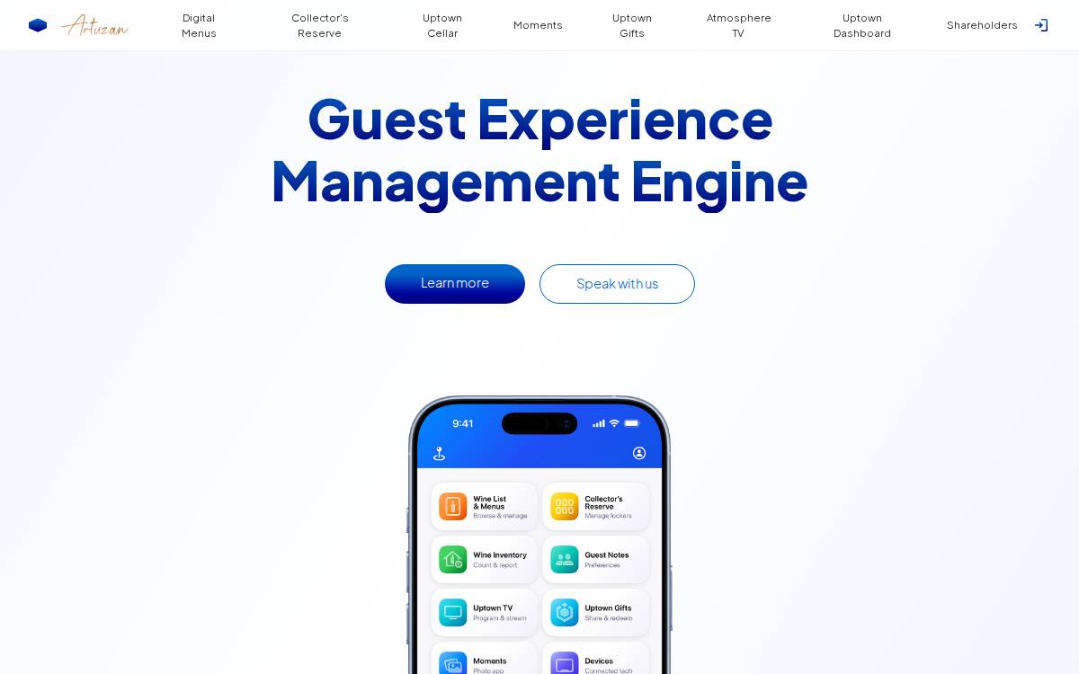 Uptown website preview