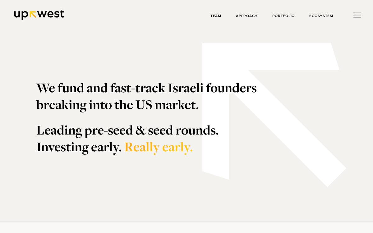 UpWest website preview