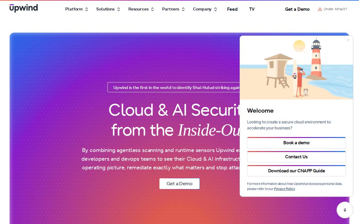 Upwind website preview