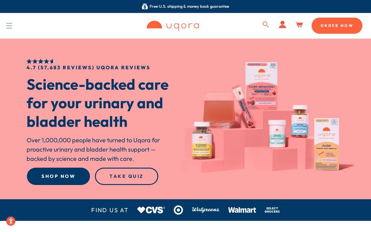 Uqora website preview