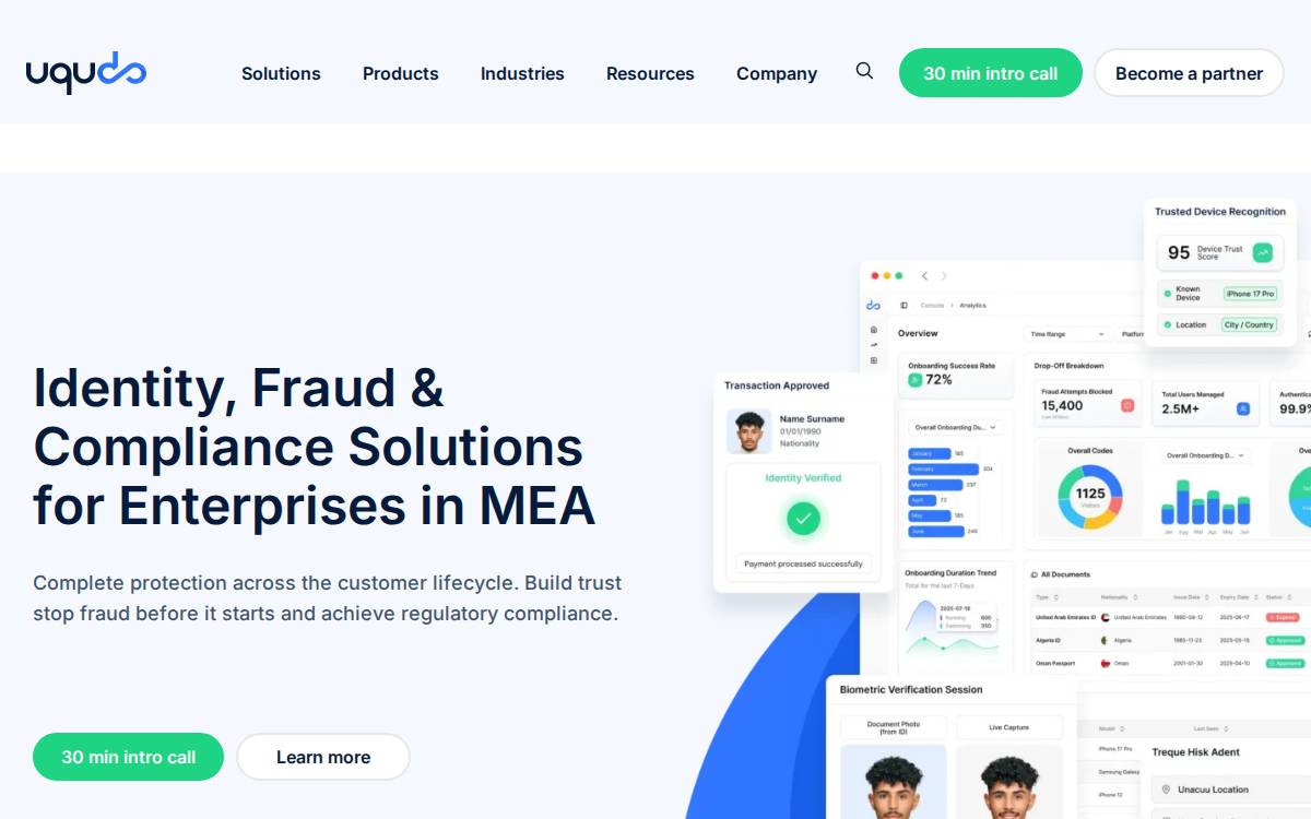 Uqudo website preview
