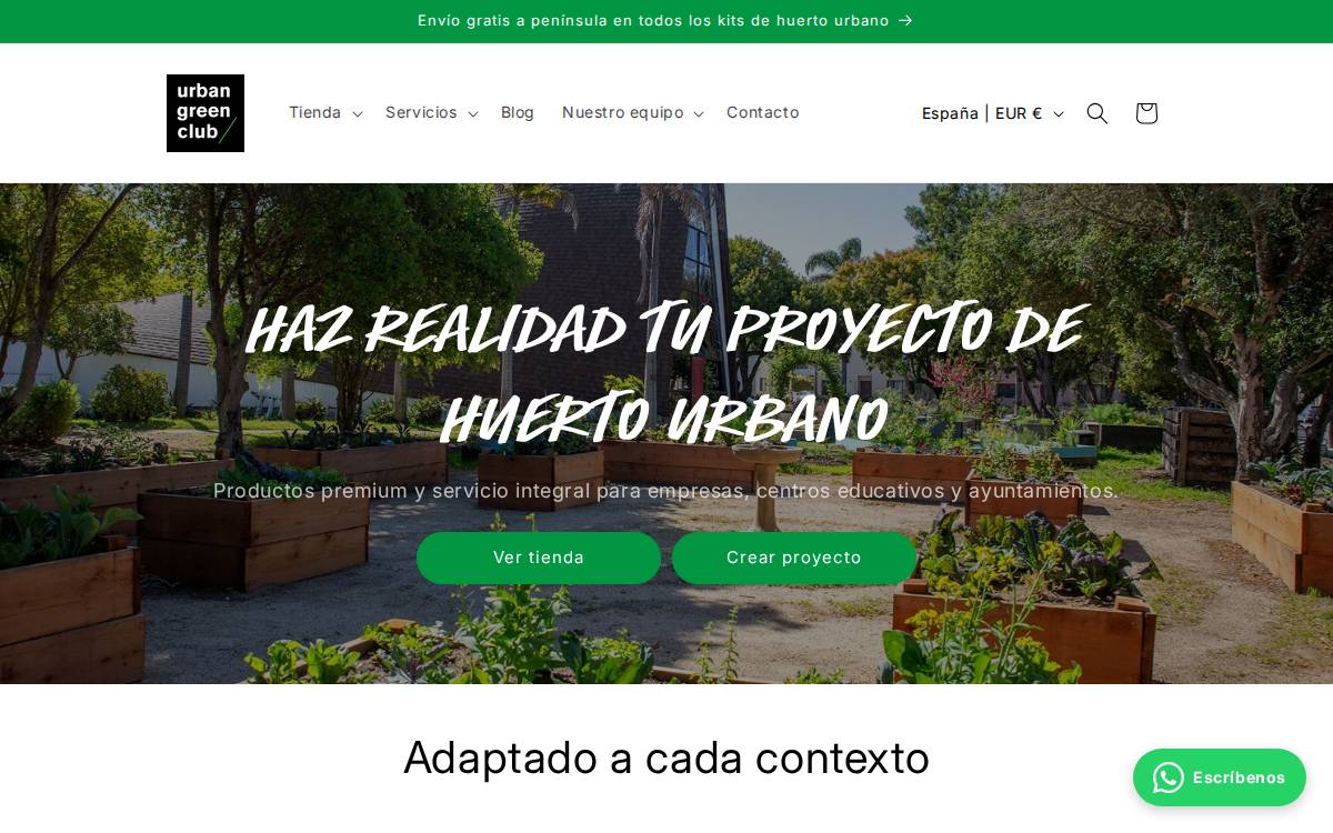 Urban Green Club website preview