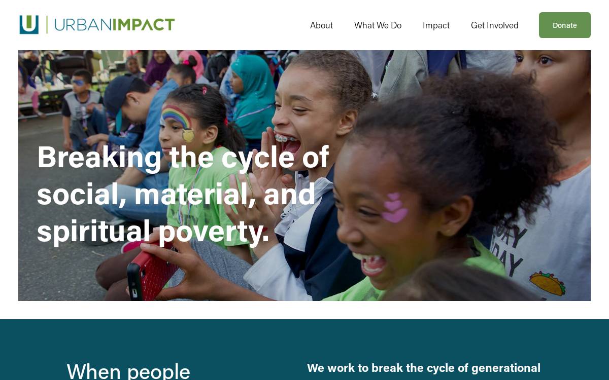 Urban Impact website preview