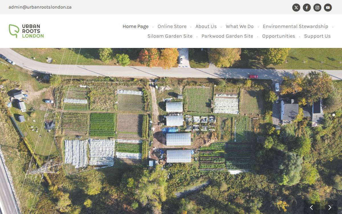 Urban Roots London website preview