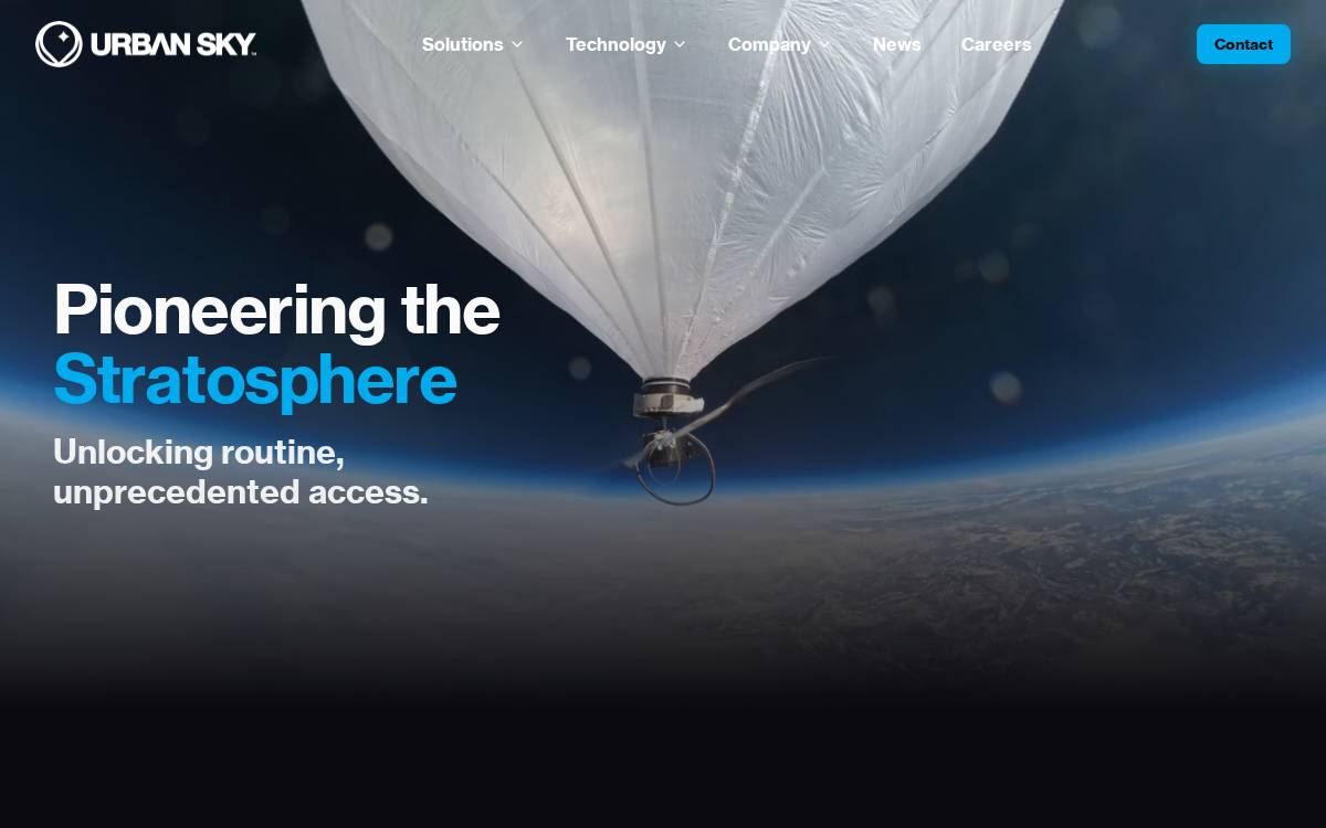 Urban Sky website preview