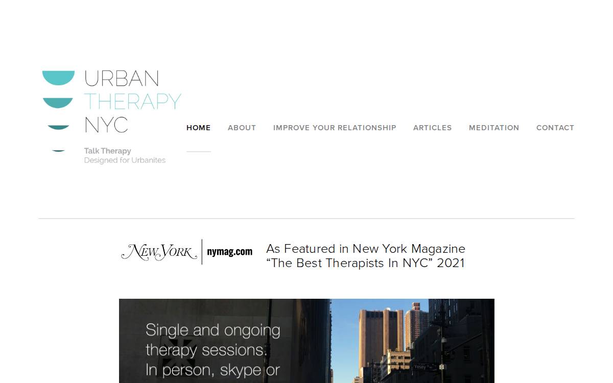 Urban Therapy website preview