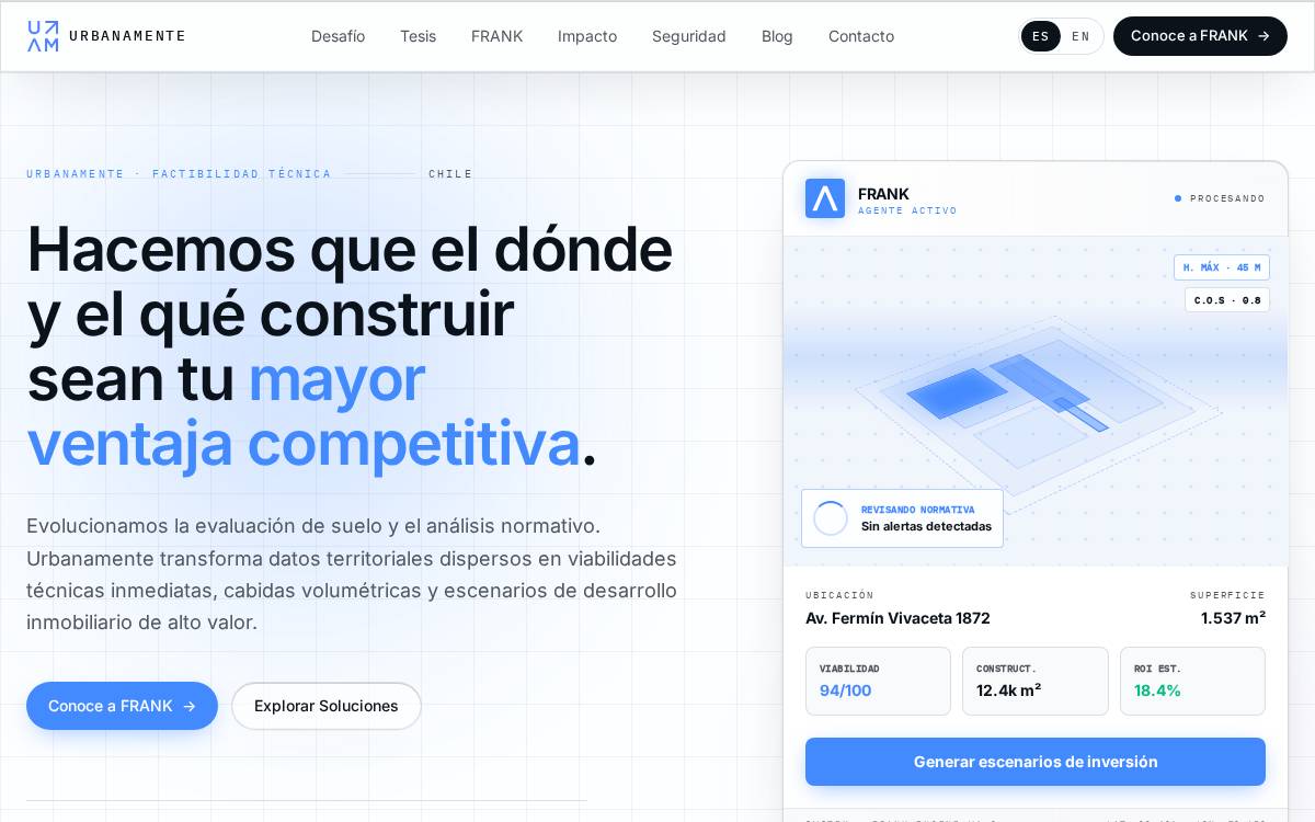 Urbanamente website preview