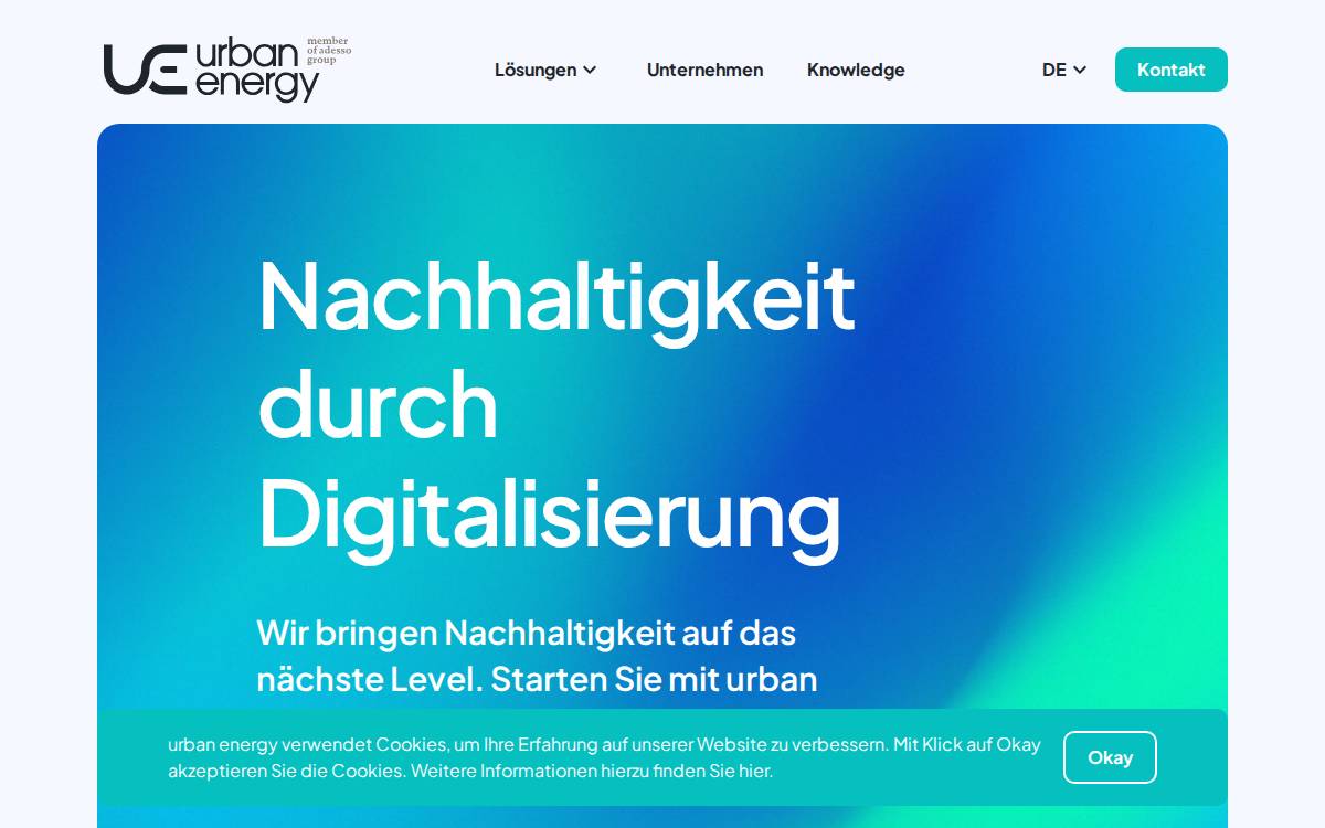 Urbanenergy website preview