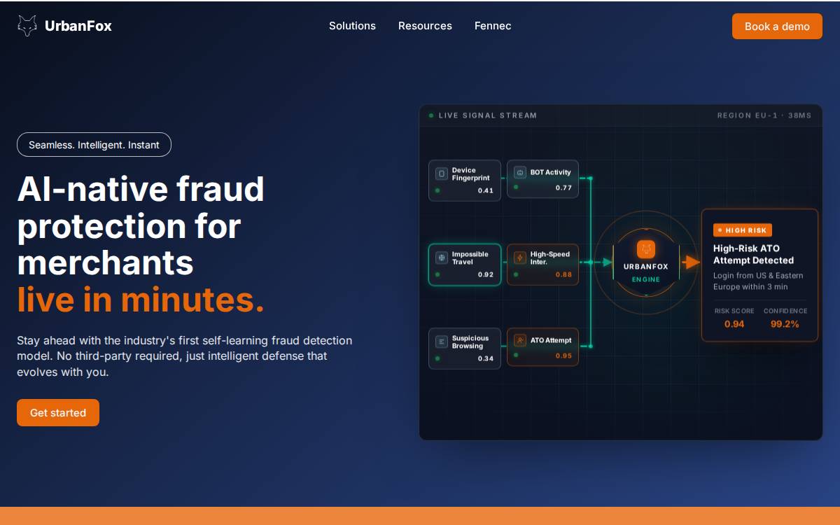 UrbanFox website preview