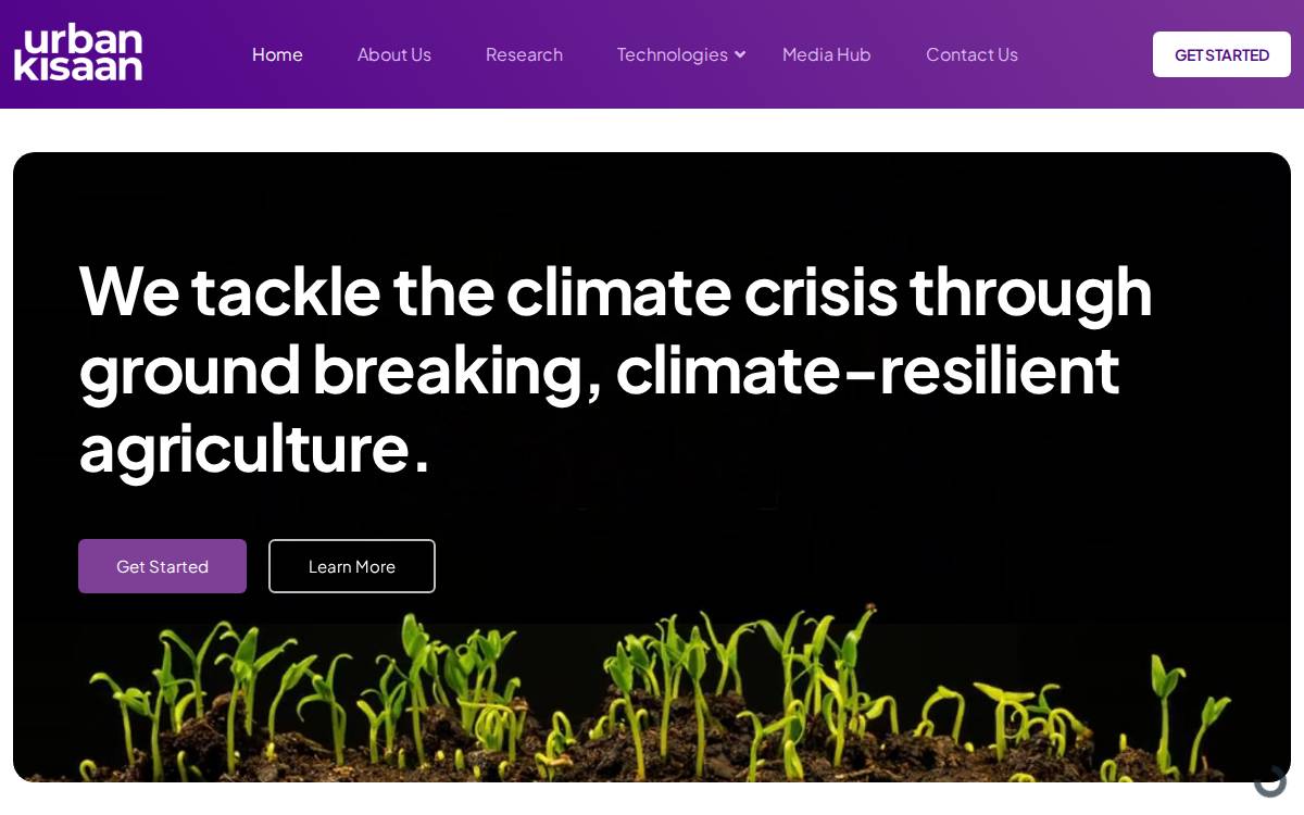 UrbanKisaan website preview