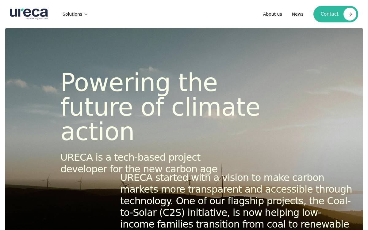 Ureca website preview