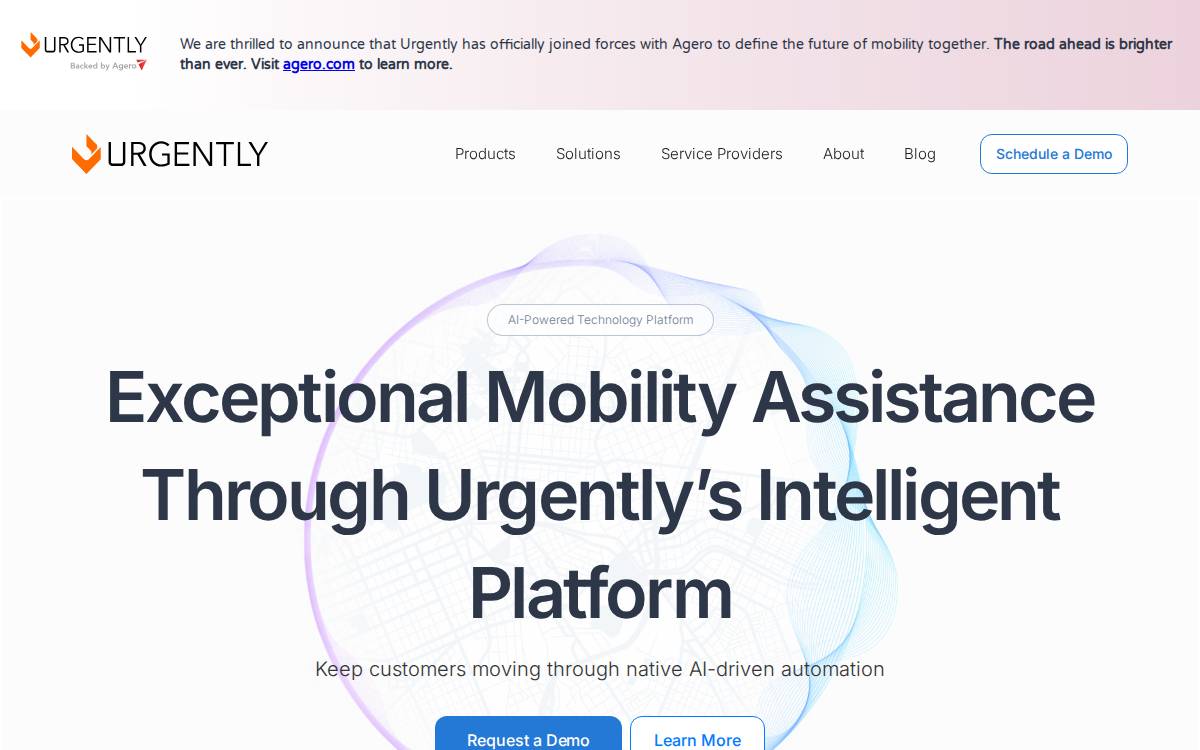 Urgently website preview