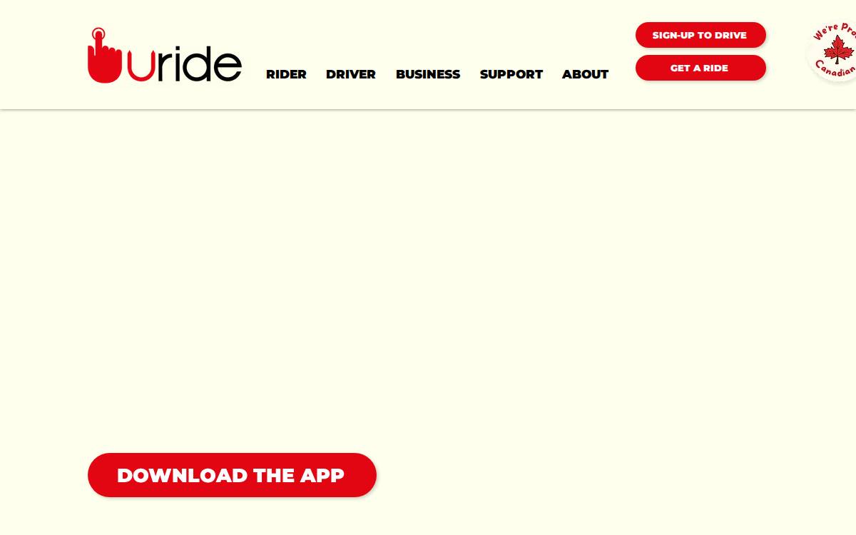 Uridetech website preview