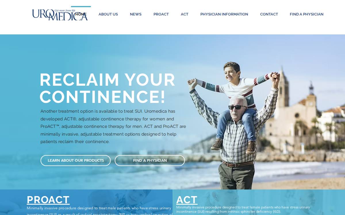 Uromedica website preview