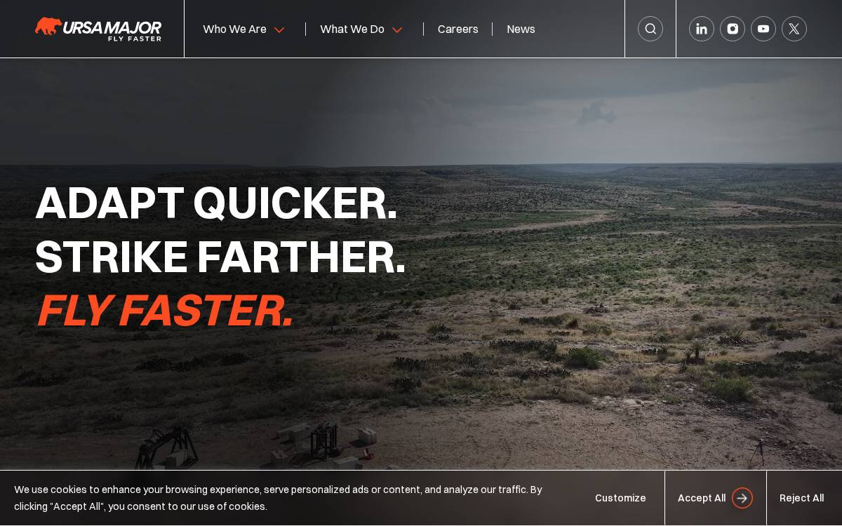 Ursa Major website preview