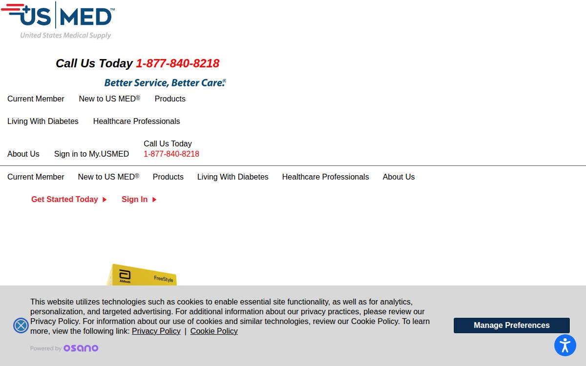 Us Med website preview