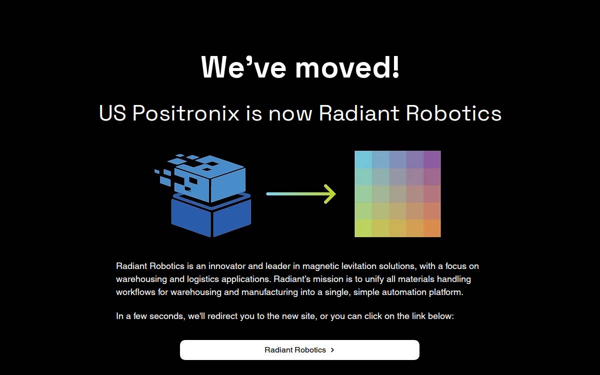 US Positronix website preview