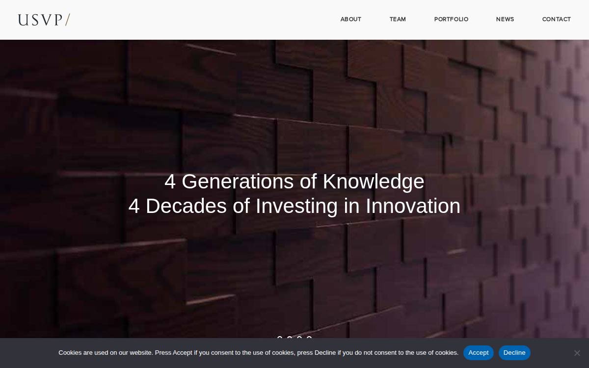US Venture Partners website preview